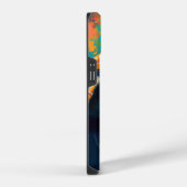 Sea Turtle in Deep Sea iPhoneケース (右側面)