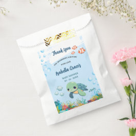 Sea Turtle Little Hatchling ベビーシャワー フェイバーバッグ