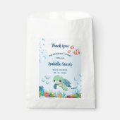 Sea Turtle Little Hatchling ベビーシャワー フェイバーバッグ (正面)