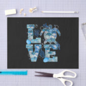 Sea Turtle Love Shirt Ocean Beach Animal Lovers 薄葉紙 (クラフト)