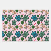 Sea Turtle Lover Gift, Cute Turtle Pattern, Marine ラッピングペーパーシート (正面3)