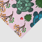Sea Turtle Lover Gift, Cute Turtle Pattern, Marine 薄葉紙 (詳細)