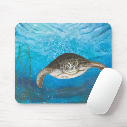 Sea turtle mousepad マウスパッド (マウス)