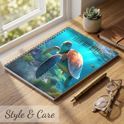 Sea Turtle Nature Notebook – オリジナルタイトル ノートブック