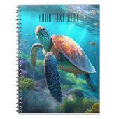 Sea Turtle Nature Notebook – オリジナルタイトル ノートブック (正面)