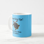 Sea Turtle Never Give Up コーヒーマグカップ (正面左)