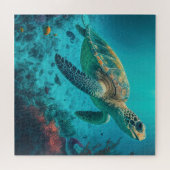 Sea Turtle Ocean Marine Life Beach Nature Animals ジグソーパズル (横)