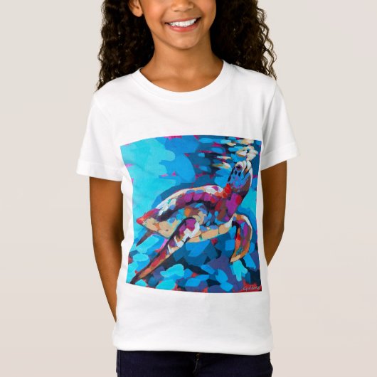 Sea Turtle Painting - Beach Home Decor Tシャツ (正面)