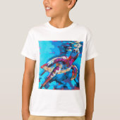 Sea Turtle Painting - Beach Home Decor Tシャツ (正面)