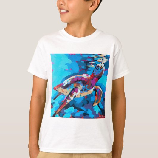 Sea Turtle Painting - Beach Home Decor Tシャツ (正面)