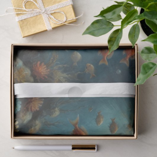 Sea Turtle Underwater Decoupage 薄葉紙 (ギフト)