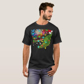Sea Turtle Xmas Lights Santa Sea Turtle Christmas Tシャツ (正面フル)