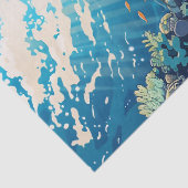 Sea Turtles In Beautiful Scenic Ocean Decoupage 薄葉紙 (詳細)