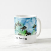 sea_turtles_painting、ベビーのウミガメ コーヒーマグカップ (正面右)