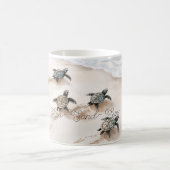  Sea Turtles Sand Sun Beach コーヒーマグカップ (中央)