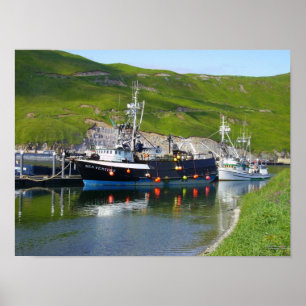 Sea Venture, Crab Boat in Dutch Harbor, Alaska ポスター