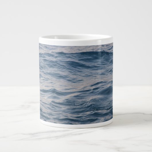 Sea water closeup ジャンボコーヒーマグカップ (正面)