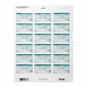 Sea Waves Hand Script文字アドレエレガントス ラベル (フルシート)