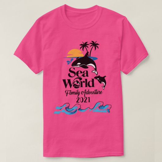 Sea World Family Adventure 2021 Summer Tシャツ (デザイン正面)