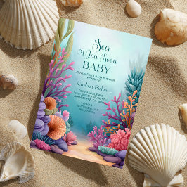 Sea You Soon オーシャンベイビーシャワー 招待状