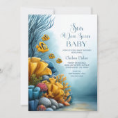 Sea You Soon オーシャンベイビーシャワー 招待状 (正面)