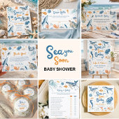 Sea You Soon 海辺のベビーシャワーお礼ギフト ギフトタグ