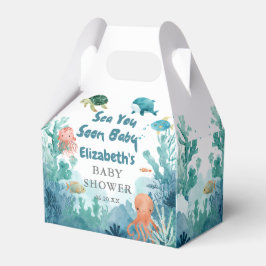 Sea You Soon Baby かわいい海の中のベビーシャワー フェイバーボックス