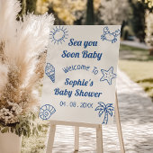 Sea You Soon Baby ベビーシャワーのおむつ抽選会 エンクロージャーカード