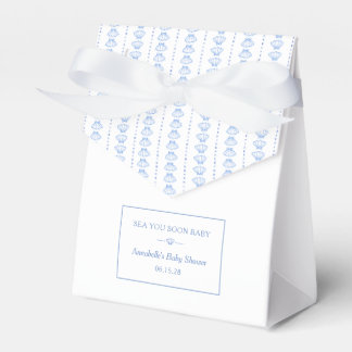 Sea You Soon Baby! Blue Coastal Beach Baby Shower フェイバーボックス