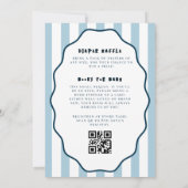 Sea You Soon Baby Blue Seashells Cute Baby Shower  招待状 (裏面)