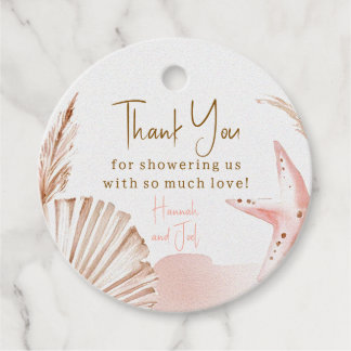Sea You Soon Baby Circle Favour Tags | Coastal フェイバータグ