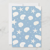 Sea You Soon Baby Shower Blue Coastal 招待状 (裏面)