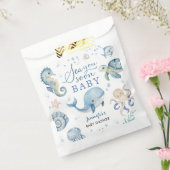 Sea You Soon Baby Shower Boy Blue Ocean フェイバーバッグ (封をした状態)