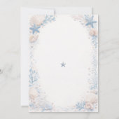 Sea You Soon Baby Shower Boy Blue Ocean 招待状 (裏面)