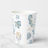 Sea You Soon Baby Shower Boy Blue Ocean 紙コップ (右)