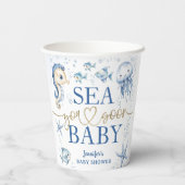 Sea You Soon Baby Shower Boy Blue Ocean 紙コップ (裏面)