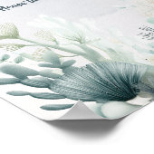 Sea You Soon Baby Shower Favors Sign ポスター (角)