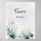 Sea You Soon Baby Shower Favors Sign ポスター (正面)