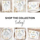 Sea You Soon Baby Shower Ocean Gender Neutral 招待状