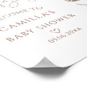 Sea You Soon Baby Shower Welcome ポスター (角)