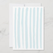 Sea You Soon Baby Shower Whale Coastal Ocean Beach 招待状 (裏面)