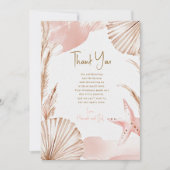 Sea You Soon Baby Thank You Card | Coastal Boho サンキューカード (正面)
