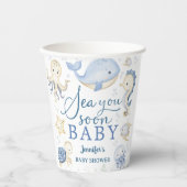 Sea You Soon Boy Baby Shower Blue Ocean 紙コップ (正面)