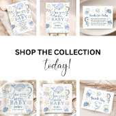 Sea You Soon Boy Baby Shower Blue Ocean  紙コップ