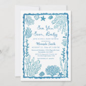 Sea You Soon Coastal Baby Shower 招待状 (正面)