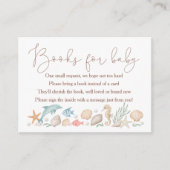 Sea You Soon Coastal Baby Shower Books For Baby エンクロージャーカード (正面)