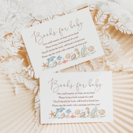 Sea You Soon Coastal Baby Shower Books For Baby エンクロージャーカード