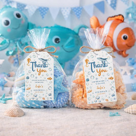 Sea You Soon Coastal Baby Shower Thank You Gift ギフトタグ
