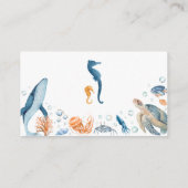 Sea You Soon Coastal Diaper Raffle Ticket エンクロージャーカード (裏面)