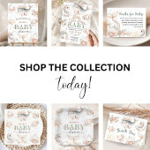 Sea You Soon Girl Baby Shower Boho Floral Ocean 招待状